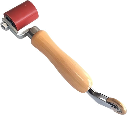Combo Seam Rollers of 45mm Silicone Seam Roller with 6mm Brass Detail Penny Roller for PVC/TPO/EPDM Single Ply Roofing and Tape Hot Air Tools Over...