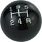 Arenbel 5 Speed Resin Shift Knob Ball Gear Lever Car Racing Shift Stick Handle Replacement Fit Most Auto MT Vehicles, Black...