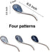 Ceramic Ramen Spoons, Asian Soup Spoon, Japanese Spoons for Kitchen, Pho, Dumpling, Noodles, Wantan, Miso, No slip into soup - 6.5 Inch, Blue, Set...