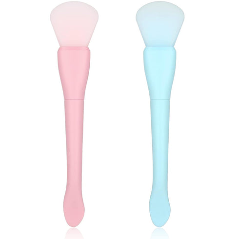 2PCS Silicone Face Mask Brush Applicator Soft Face Mask Applicator Face Mask Spatula Facial Mask Brush Skincare Applicator for Mud, Clay...