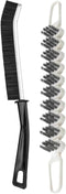 J's 2pc Hard Crevice Cleaning Bristle Brush Bendable Gap Brush, Cepillos para limpiar Banos, Cleaning Tool for Bathroom, Household, and Kitchen, F...
