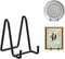 Plate Holder Easel Display Stand - 4.5 inch Metal Plate Stands for Display - Tabletop Picture Stand - Black Iron Easels for Display Pictures | Pho...
