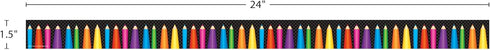 Teacher Created Resources Colored Pencils Magnetic Border (77127)...