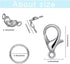 800 Pcs Jewelry Making Accessories Set with 100 Pieces Lobster Claw Clasp 200 Pieces Bead Tips Knot Covers and 500 Pieces Open Jump Ring Connector...