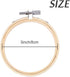 Caydo 12 Pieces 3 Inch Wooden Round Embroidery Hoops Adjustable Circle Cross Stitch Hoop Ring Bulk for Christmas Home Ornaments, Art Craft Handy S...