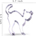 4.2 inch Scared Cat Cookie Cutter - Stainless Steel...