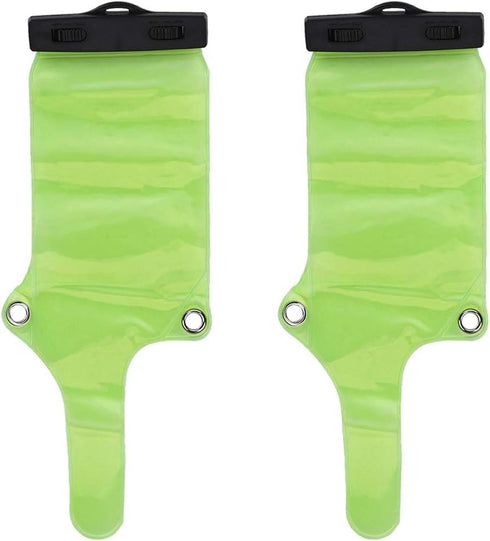 Portable Radio Waterproof Case, PVC Two Way Radio Holder with High Strength ABS Clip Adjustable Elastic Band Rainproof Bag Walkie Talkie Case Elec...