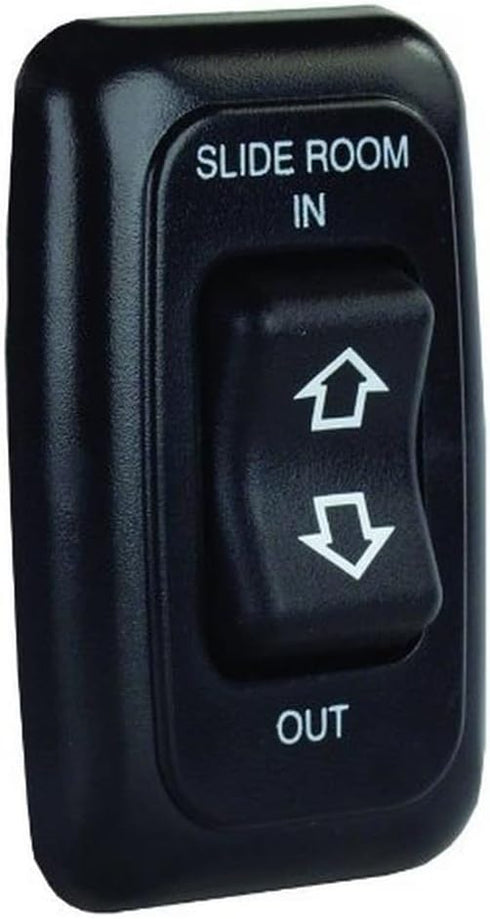 JR Products 12285 Black Single Slide-Out Switch Assembly with Bezel...