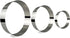 3 Tier Round Multilayer Anniversary Birthday Cake Baking Pans,Stainless Steel 3 Big Sizes Rings Round Molding Mousse Cake Rings(Round-shape,4 Inch...