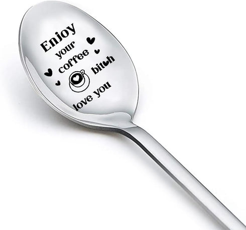 Spoon Gifts for Coffee Lovers Best Friend Friendship Gifts for Women Sister Birthday Gifts for Teen Girls Christmas Gift Ideas Expresso Spoon for ...