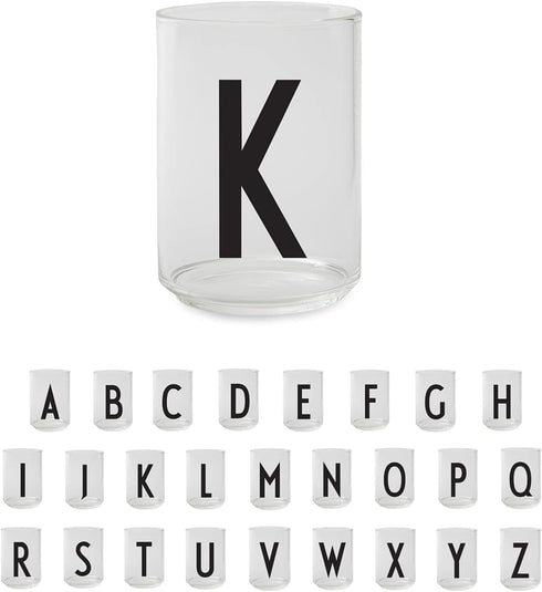 Design Letters Drinking Glasses 11 Oz | Monogrammed Gifts for Men | Tumbler Glass in Scandinavian Design | Engraved Whiskey Glasses | Initial Rock...