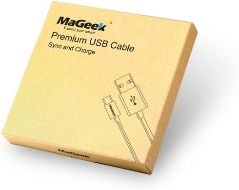 10ft / 3.0m Premium Extra Long Micro USB Cable High Speed USB 2.0 A Male to Micro B for Samsung, HTC, Sony,Motorola,LG, Google, Nokia and More (Wh...