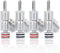 HiFi Banana Plugs Speaker Connectors Screw Locking Banana Plugs Rhudium Plated Banana Connector Jack for Speaker Cable-2Pairs / 4 pcs...