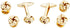 Knot Gold Tone Cufflinks and Studs Tuxedo Set in a Presentation Gift Box & Polishing Cloth...