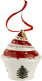 Spode Christmas Tree Cupcake Ornament, Long-Lasting Festive Holiday Ornament for Christmas Tree& Seasonal Display - Stylish Christmas Decoration f...