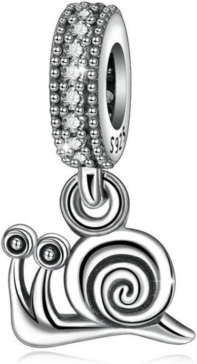 Snail Charm 925 Sterling Silver Animal Charm Lucky Charm Love Charm Anniversary Charm for Pandora Charm Bracelet...