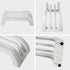 carrotez Plastic Cutting Board Holder, 3-Compartment Storage Organizer, 0.6 Inch Slots, White...