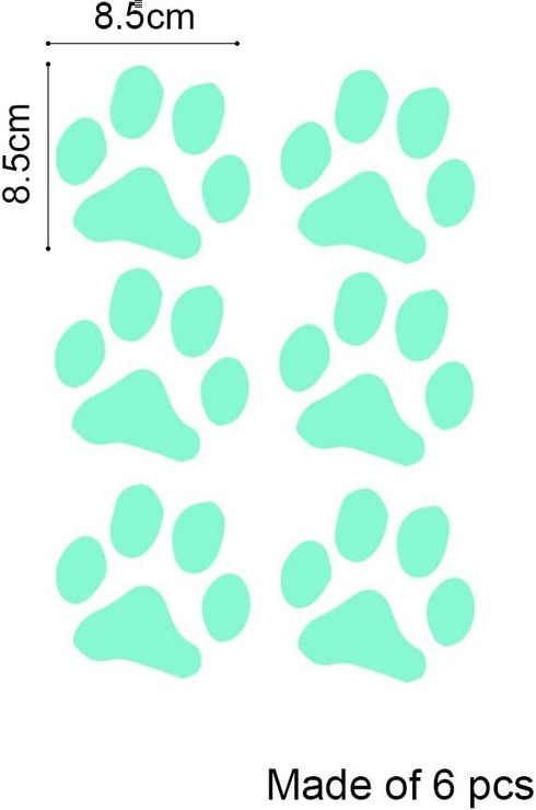 Marsway Cute Paw Print Night Luminous Removable Kids Room Wall Decal Glow in The Dark Decorative Sticker...