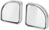 X AUTOHAUX 2pcs Adjustabe Blind Spot Mirrors 360° Degree Rotate Sway Fan Shaped HD Glass Convex Mirror...