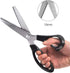 Dressmaking Sewing Craft Scissors, Professional Stainless Steel Pinking Shears Comfort Grip, Serrated & Scalloped Blades Cut Tailor Decorative Too...