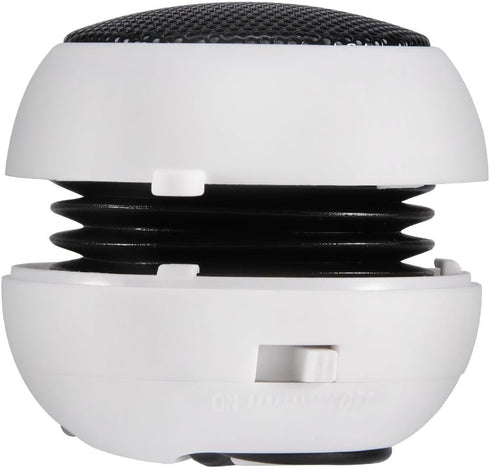 Mini Portable Travel Speaker Rechargeable Speaker with 3.5mm Audio Jack for iPod, MP3, MP4, MP5, Cell Phones, Computers etc.(White)...