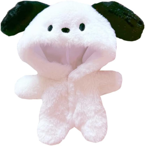 niannyyhouse 20cm Plush Doll Clothes Puppy Onesies Loose White Bodysuit 8in Soft Stuffed Plush Toy Dress Up Accessories...