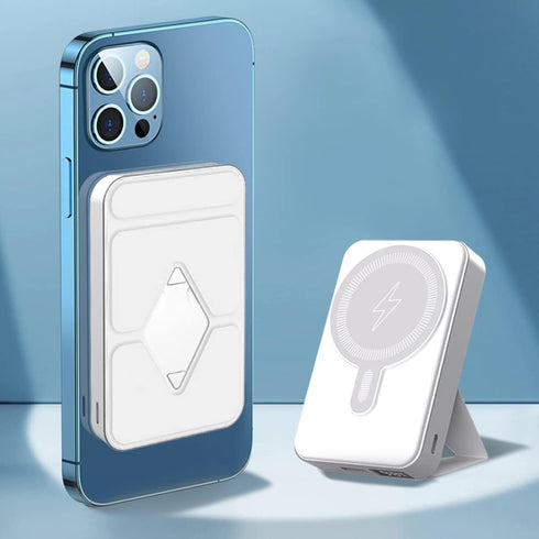 Portable Charger, 10000 mAh Magnetic Wireless Power Bank Battery Pack 15W Fast Charging with Foldable Stand for iPhone15/iPhone15pro/iPhone 15 pro...