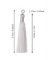 Tupalizy 10PCS Handmade Soft Silky Tassels with Hanging Loop for Bookmarks Keychains Earring Bracelets Jewelry Making Souvenir Graduation Clothing...