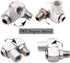 4PCS 1/4Inch NPT Air Tool 360 Degree Swivel Fitting Portable Air Tool Adapter,Air Hose Connector P-020...