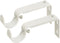 Ivilon Adjustable Brackets for Curtain Rods - for 1 or 1 1/8 Inch Rods. Set of 2 - Ivory...