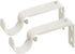 Ivilon Adjustable Brackets for Curtain Rods - for 1 or 1 1/8 Inch Rods. Set of 2 - Ivory...