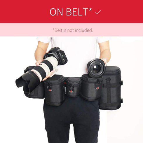 Camera Lens Case DSLR Camera Lens Bag Fits for Canon EF 28mm f1.8 EF 24mm f 2.8EF 50mm F 1.8? Nikon 35mm f1.8G 50mm f 1.8D 50mm f1.8 G50mm f 1.4 a...