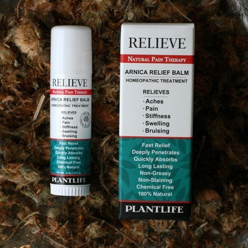 Plantlife Arnica Relieve Balm - Made with Arnica and 100% Pure Essential Oils - Relieve Products are a Homeopathic Solution for Everyday Use - Wor...