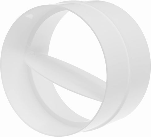 4" Inch Back Draft Blocker, Backdraft Damper Dryer Vent Hose, Inline Extractor Fan Vent Back Draught Shutter
