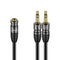 J&D Headphone Splitter 3.5mm Mic Audio Cable, 3.5mm Female to Dual 3.5mm Male Mic Splitter Cable for Cellphone, Headset, PC Durable Copper Shell H...