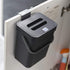 Compost Caddy, Mini Countertop Trash Can, Compact Waste Basket Garbage Can, Compost Caddy Small Trash Bin with Lid for Desk/Office/Kitchen, 3L/0.8...