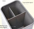 Utensil Holder Cutlery Drainer Sink Caddy, Chopsticks Holder Spoon Chopsticks Fork Drain Rack Basket Storage Holder Organizer Compartment Box (Gre...