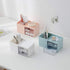 Desktop Storage Organizer Mini Box for Office Supplies Container Pen Holder for Desk Cute Pencil Cup Pot Makeup Brush Holder (White)...