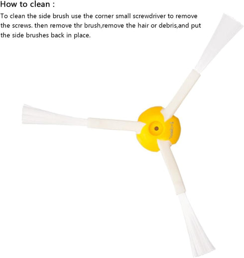 I clean Replacement Brush for iRobot Roomba 960 980 985 860 870 655 Pet (800&900 Series), 8 Pieces Vacuum Cleaner Spinning Brush Parts...