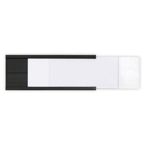 SmartSign Magnetic 'C' Channel Label Holders for Metal Racks and Shelves | 0.75" x 2" Pack of 25...