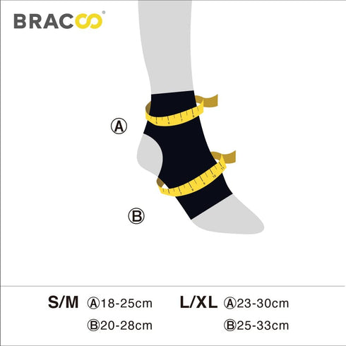 Bracoo Ankle Support Brace For Men & Women, Adjustable Compression Sleeve Strap Wrap, Sprain, Arthritis, Pain Relief, Sports Injuries and Recovery...