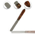 Lab Spatula, Wood-Handled, 5" Stainless Blade, Brass Rivets...