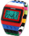 Rainbow Building Blocks Digital LED Light Ladies Men's Waterproof Sport Watch LED087...