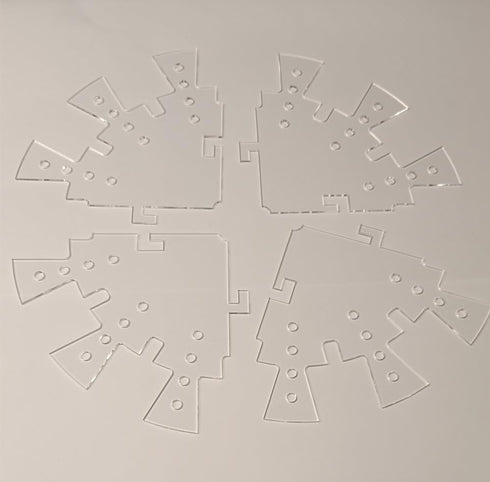 Clock Face Stencil,Clock Universal Clock Stencil with gaps for numerals for resin clock marking (40cm)...