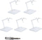POMER Action Figure Stand, 5 Pcs Transparent Assembly Action Figure Display Holder Base Model Support Stand Compatible with 6" HG/RG/SD Gundam 1/1...