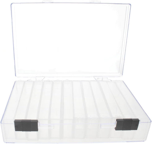 The Beadsmith Personality Case - Clear Storage Organizing System 6.25 x 4 x 1.4 inches - Includes 12 flip top Boxes 1 x 3.75 inches each, for orga...