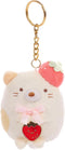 SUMIKKOGURASHI Neko San-X Original Strawberry Series Keychain...