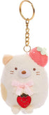 SUMIKKOGURASHI Neko San-X Original Strawberry Series Keychain...