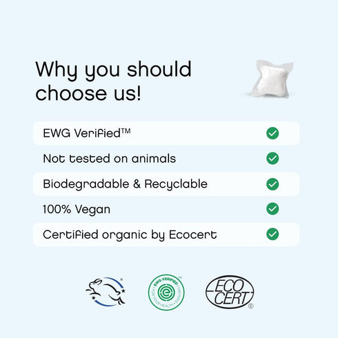Unscented Laundry Pods by AspenClean, New and Improved Packaging, Zero Plastic, EWG Verified™, Vegan, Hypoallergenic Natural Laundry Detergent - 3...