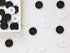 GANSSIA 1 Inch (25mm) Black Resin Buttons Sewing Flatback Button for Garment DIY Craft Decoration Pack of 50PCS...